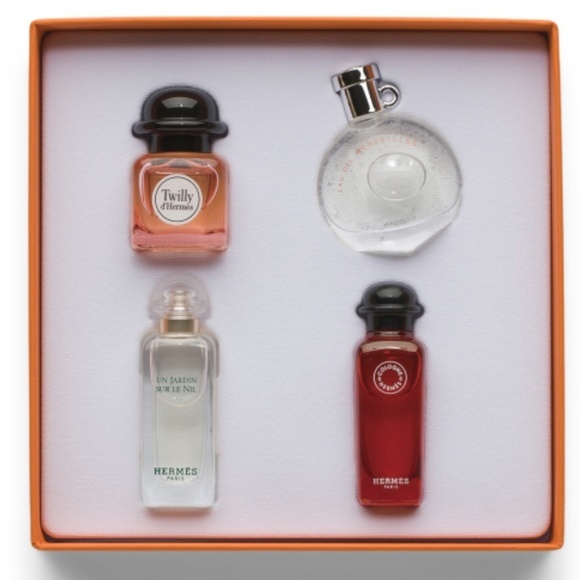 NWT HERMES Made In France 4pc Mini Fragrance Discovery Set - Picture 1 of 9